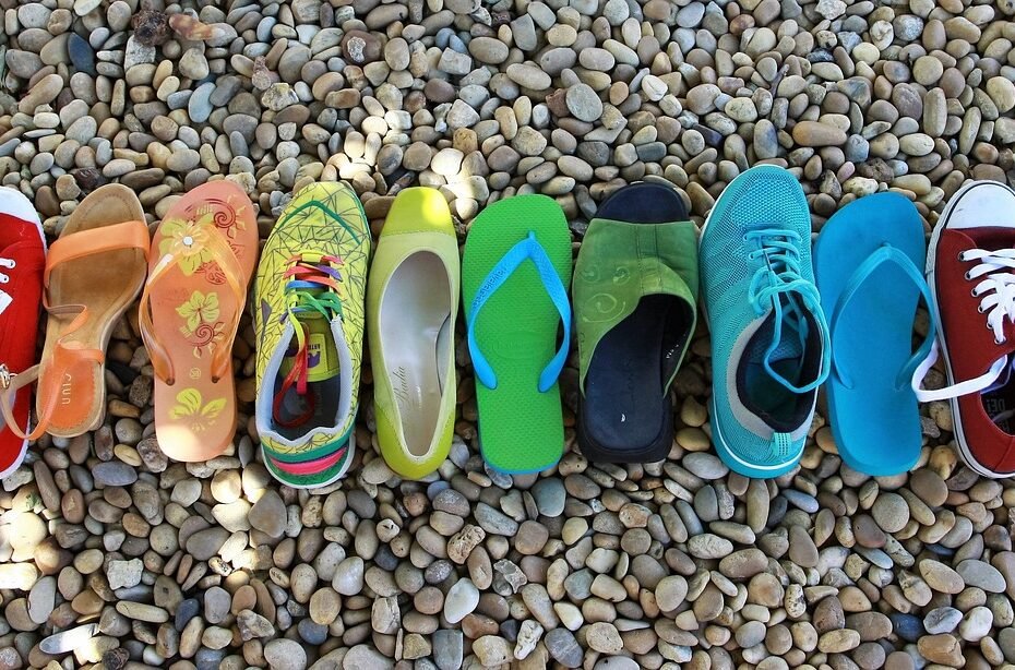 Variety of shoes