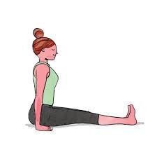 yoga for plantar fasciitis - Calf Stretch from Staff Pose